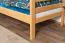 Children's bunk bed "Easy Premium Line" K19/n, head and foot part with holes, solid beech wood, natural - 90 x 190 cm (w x l), convertible