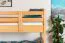 Children's bunk bed "Easy Premium Line" K19/n, head and foot part with holes, solid beech wood, natural - 90 x 190 cm (w x l), convertible