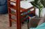 Loft bed 90 x 200 cm, "Easy Premium Line" K22/n, solid beech wood cherry, convertible