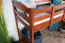 Loft bed 90 x 200 cm, "Easy Premium Line" K22/n, solid beech wood cherry, convertible