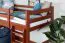 Loft bed 90 x 200 cm, "Easy Premium Line" K22/n, solid beech wood cherry, convertible