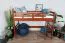 Loft bed 90 x 200 cm, "Easy Premium Line" K22/n, solid beech wood cherry, convertible