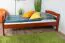 Loft bed 90 x 200 cm, "Easy Premium Line" K22/n, solid beech wood cherry, convertible