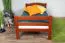 Loft bed 90 x 200 cm, "Easy Premium Line" K22/n, solid beech wood cherry, convertible
