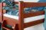 Loft Bed 90 x 200 cm for Children | Easy Premium Line K22/n | Solid Beech Wood Cherry | Convertible