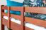 Loft Bed 90 x 200 cm for Children | Easy Premium Line K22/n | Solid Beech Wood Cherry | Convertible