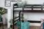 Loft Bed 90 x 200 cm | Easy Premium Line K22/n | Solid Beech Wood | Chocolate Brown | Convertible
