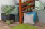 Loft bed 90 x 190 cm, "Easy Premium Line" K22/n, solid beech wood cherry, convertible