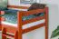 Loft bed 90 x 190 cm, "Easy Premium Line" K22/n, solid beech wood cherry, convertible