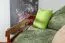 Loft bed 90 x 190 cm for adults, "Easy Premium Line" K22/n, solid beech wood cherry-colored, divisible