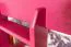 Loft Bed 90 x 200 cm for Children | Easy Premium Line K22/n | Solid Beech Wood | Pink Lacquered | Convertible