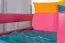Loft Bed 90 x 200 cm for Children | Easy Premium Line K22/n | Solid Beech Wood | Pink Lacquered | Convertible