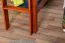 Loft bed 120 x 200 cm "Easy Premium Line" K23/n, solid beech wood cherry-colored lacquered, divisible