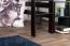Loft bed 120 x 200 cm "Easy Premium Line" K23/n, solid beech wood chocolate brown lacquered, divisible