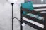 Loft bed 120 x 200 cm "Easy Premium Line" K23/n, solid beech wood chocolate brown lacquered, divisible