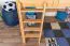 Loft bed "Easy Premium Line" K23/n, solid beech wood natural lacquered, divisible - mattress base: 120 x 190 cm