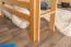 Children's bed / Loft bed "Easy Premium Line" K23/n, solid beech wood natural lacquered, convertible - Lying surface: 120 x 190 cm