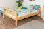 Loft bed 140 x 200 cm "Easy Premium Line" K23/n, solid beech wood natural lacquered, divisible