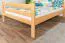 Loft bed 140 x 200 cm "Easy Premium Line" K23/n, solid beech wood natural lacquered, divisible