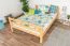 Loft bed 140 x 200 cm "Easy Premium Line" K23/n, solid beech wood natural lacquered, divisible