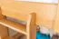 Loft bed 140 x 200 cm "Easy Premium Line" K23/n, solid beech wood natural lacquered, divisible