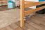 Loft bed 140 x 200 cm "Easy Premium Line" K23/n, solid beech wood natural lacquered, divisible