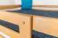 Loft bed 140 x 200 cm "Easy Premium Line" K23/n, solid beech wood natural lacquered, divisible