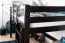Loft bed 140 x 200 cm "Easy Premium Line" K23/n, solid beech wood chocolate brown lacquered, divisible