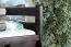 Loft bed 140 x 200 cm "Easy Premium Line" K23/n, solid beech wood chocolate brown lacquered, divisible