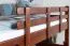 Loft bed 160 x 200 cm "Easy Premium Line" K23/n, solid beech wood dark brown lacquered, divisible