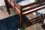 Loft bed 160 x 200 cm "Easy Premium Line" K23/n, solid beech wood dark brown lacquered, divisible