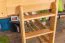 Loft bed 160 x 200 cm for adults "Easy Premium Line" K23/n, solid beech wood natural lacquered, divisible