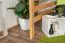 Loft bed 160 x 200 cm for adults "Easy Premium Line" K23/n, solid beech wood natural lacquered, divisible