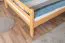 Loft bed 160 x 200 cm "Easy Premium Line" K23/n, solid beech wood natural lacquered, divisible