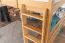 Loft bed 160 x 200 cm "Easy Premium Line" K23/n, solid beech wood natural lacquered, divisible