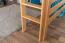 Loft bed 160 x 200 cm "Easy Premium Line" K23/n, solid beech wood natural lacquered, divisible