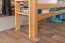 Loft bed 160 x 200 cm "Easy Premium Line" K23/n, solid beech wood natural lacquered, divisible