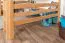 Loft bed 160 x 200 cm "Easy Premium Line" K23/n, solid beech wood natural lacquered, divisible