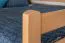 Loft bed 160 x 200 cm "Easy Premium Line" K23/n, solid beech wood natural lacquered, divisible