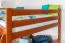 Loft bed 160 x 200 cm "Easy Premium Line" K23/n, solid beech wood cherry-colored lacquered, divisible