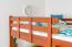 Loft bed 160 x 200 cm "Easy Premium Line" K23/n, solid beech wood cherry-colored lacquered, divisible