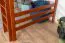 Loft bed 160 x 200 cm "Easy Premium Line" K23/n, solid beech wood cherry-colored lacquered, divisible