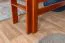 Loft bed 160 x 200 cm "Easy Premium Line" K23/n, solid beech wood cherry-colored lacquered, divisible