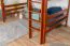 Loft bed 160 x 200 cm "Easy Premium Line" K23/n, solid beech wood cherry-colored lacquered, divisible