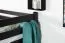 Loft bed 160 x 200 cm "Easy Premium Line" K23/n, solid beech wood chocolate brown lacquered, divisible