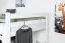 Loft bed for adults "Easy Premium Line" K23/n, solid beech wood, white lacquered, divisible - mattress base: 120 x 190 cm