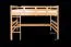 Loft bed 160 x 200 cm "Easy Premium Line" K23/n, solid beech wood cherry-colored lacquered, divisible