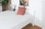 Loft bed 160 x 200 cm "Easy Premium Line" K23/n, solid beech wood white lacquered, divisible