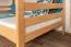Bunk Bed 120 x 200 cm | Easy Premium Line K24/n | Solid Beech Wood | Natural Lacquer | Convertible to Two Beds