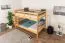 Bunk Bed 120 x 200 cm | Easy Premium Line K24/n | Solid Beech Wood | Natural Lacquer | Convertible to Two Beds